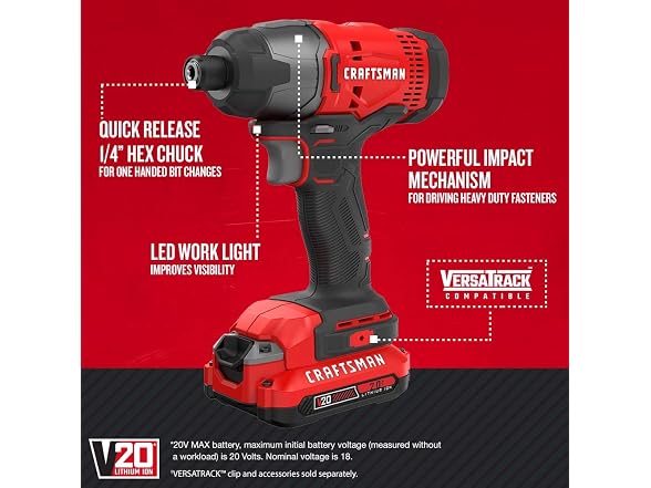 CRAFTSMAN CMCF800C2 Craftsman 1/4 Impact Driver Kit