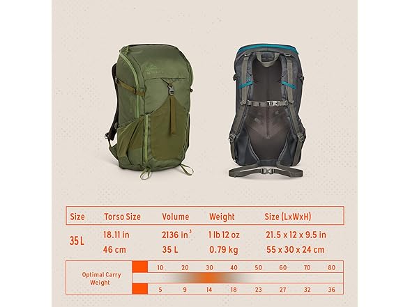 Kelty Asher Backpack (35L Winter Moss)