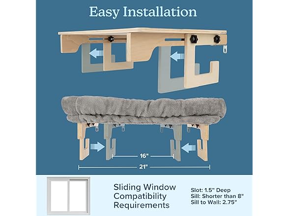 Cat Bed for Window Sill - Cat Window Per