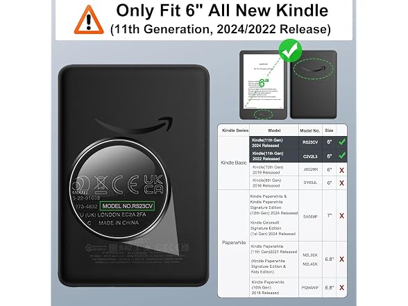 MoKo Case Fits 6" All-New Kindle (11th
