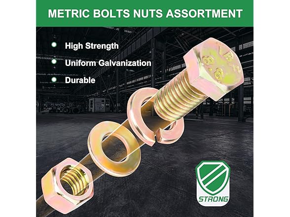 FOLIV 775PCS Grade 8.8 M6 M8 M10 Bolts and Nuts Assortment Kit