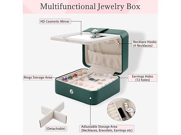 Meifannao Travel Jewelry Case