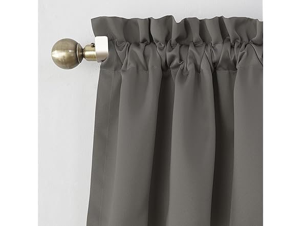 Sun Zero Energy Efficient Curtain Panel, Gray