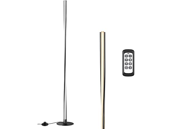 Black 56" Tall Corner Lamp