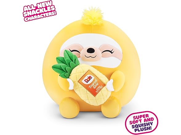 Snackles Snackles Series 2 Sloth & Dole 8 Inch Plush by
