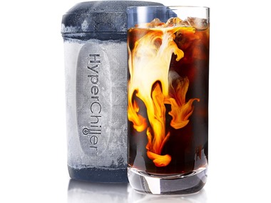 $12.99, Was $24.99, 48% Off! HyperChiller Iced Coffee Beverage Cooler Slate Blue dealfomo