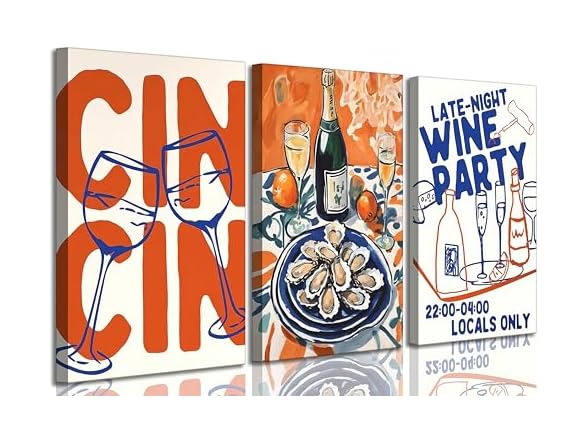 Suvinor Retro Maximalist Kitchen Canvas