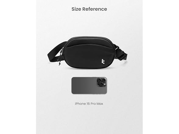 tomtoc 1.5L RFID Belt Bag & Sling Bag