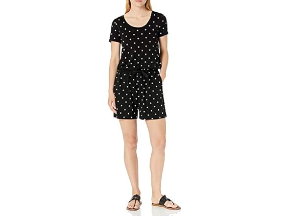 Amazon Essentials Womens Scoop Neck Romper