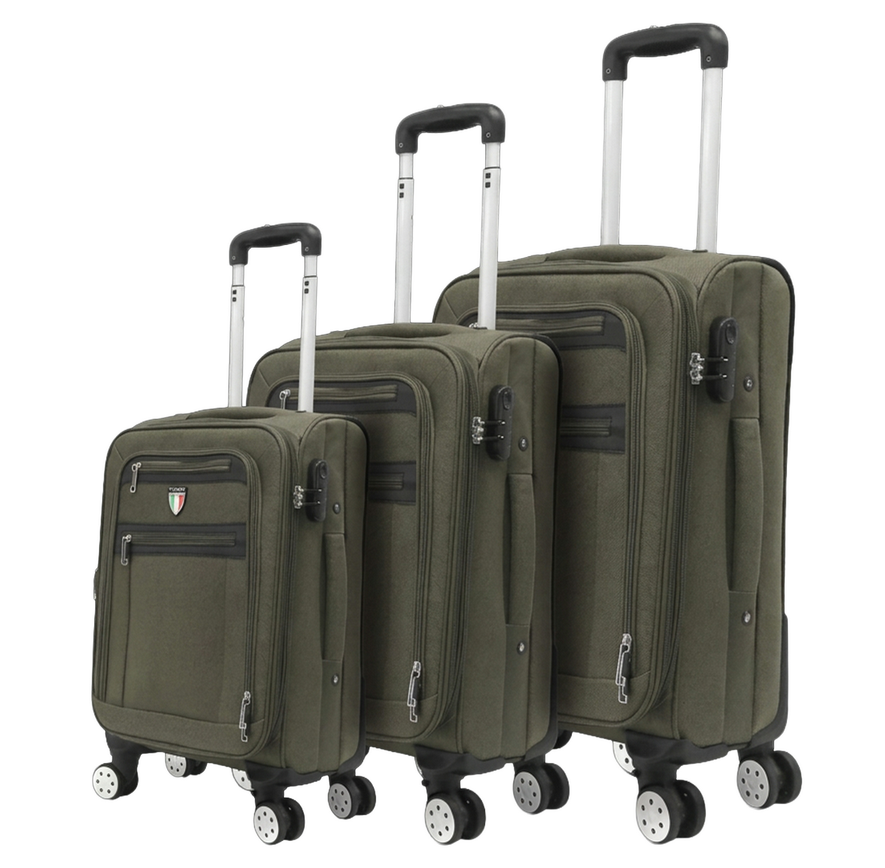 TUCCI Italy TURISTA 3Pc (20", 28", 32") Softside Luggage Set - Gallery 9