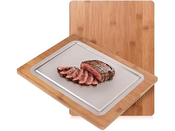 Double-Sided 100% Titanium Cutting Board