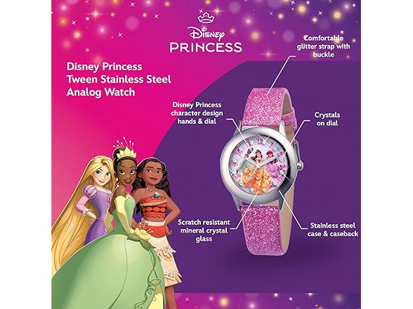 Disney Princess Tween Steel Watch