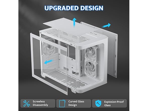 darkFlash Micro-ATX Gaming PC Case