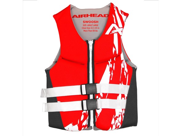 AIRHEAD Swoosh Kwik-Dry Neolite, Red (Adult Large)