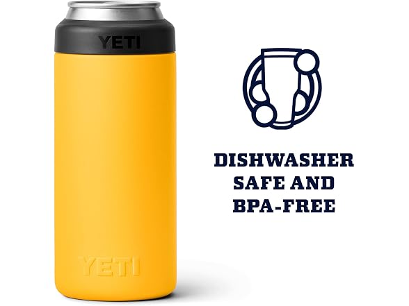 YETI Rambler 12oz Colster Slim Can Insulator, Alpine Yellow