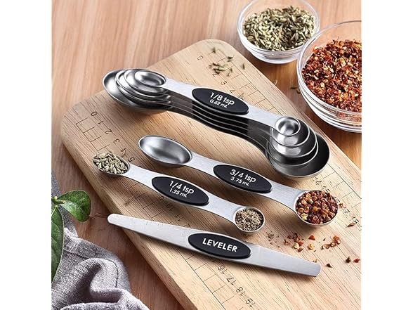 Magnetic Measuring Spoons Set (9-Piece),