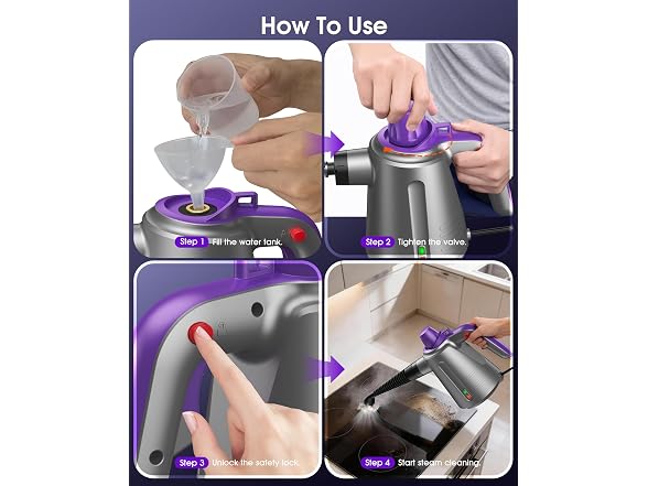 Ealloo Handheld Steam Cleaner
