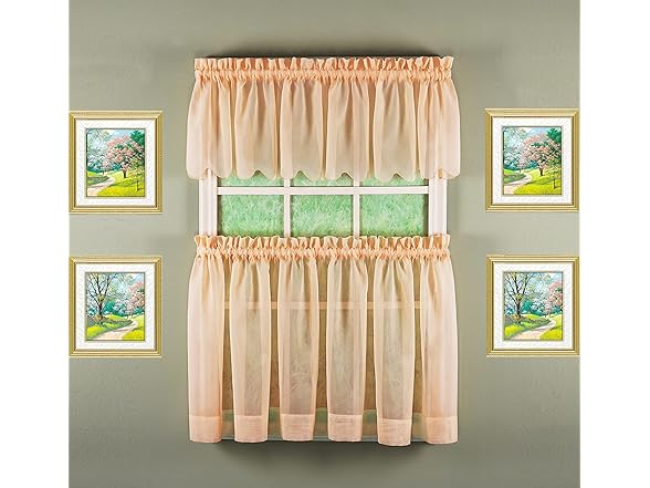 Today's Curtain Emelia Original Voile Valance 14"