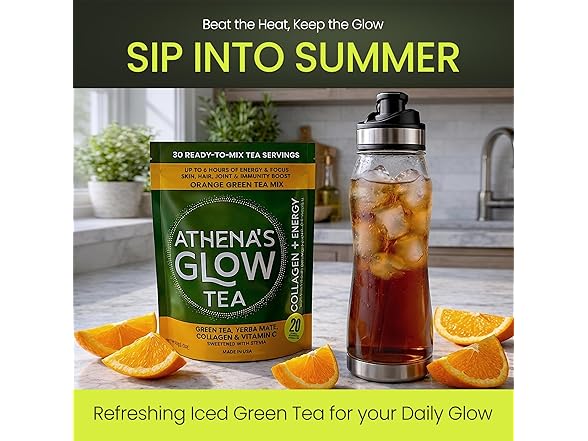 Athena's Glow Tea, Collagen + Energy Tea Mix