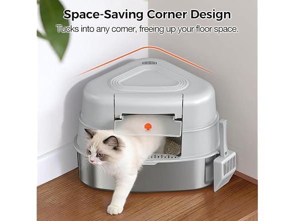 Chumajor XXL Stainless Steel Litter Box