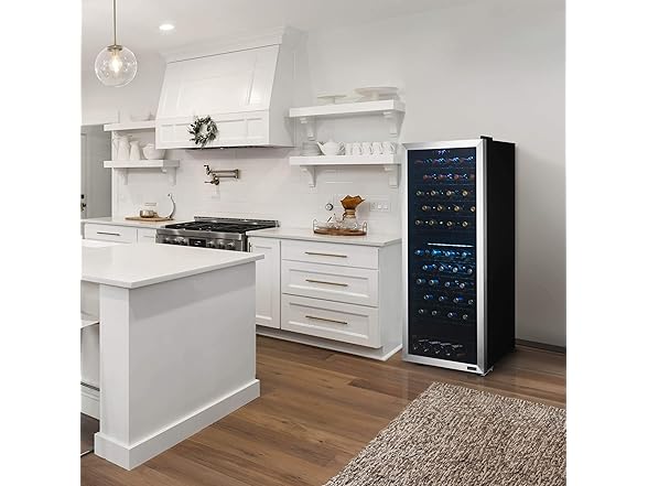NewAir Freestanding Dual Zone Wine Fridge - 98 Bottle