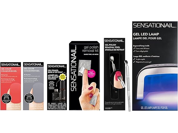 Sensationail Clean Prep & Cure Gel Nail Polish Kit