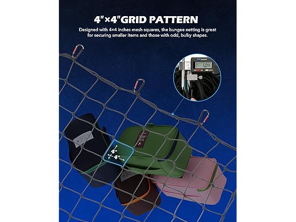 Orion Motor Tech 4x6 Cargo Net for Pickup Truck