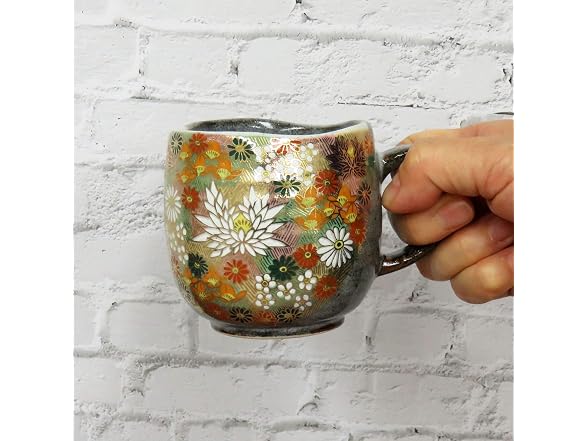 Kutani Porcelain Yaki(ware) Coffee Mug