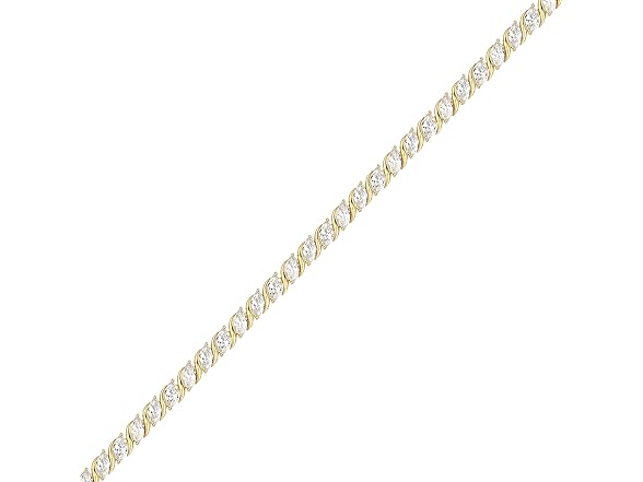 Amazon Essentials Cubic Zirconia Wave Necklace