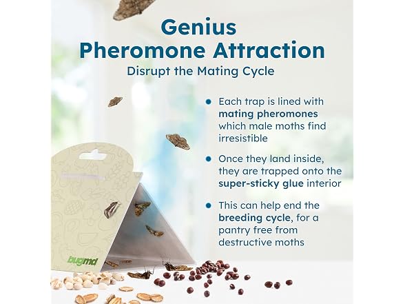 BugMD Non-toxic Moth Traps, 18 Count