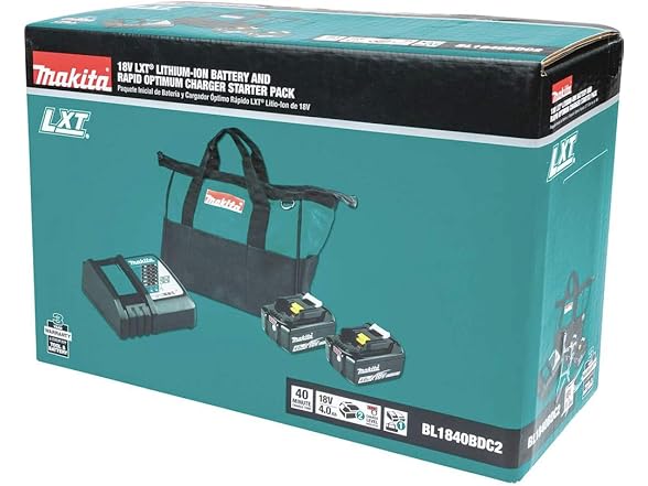 Makita BL1840BDC2 2 Pack Lithium Charger Pack