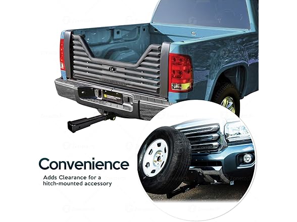 Zone Tech HI0001-2 Hitch Receiver Tube Extender 2 Pack