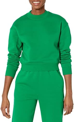 Amazon Essentials Women's Cropped Drop Shoulder Sweatshirt