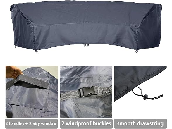 J&C Curved Sofa Cover Outdoor Furniture