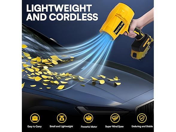 DEVTBLUN Electric Cordless Leaf Blower