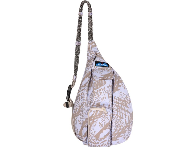 KAVU Mini Rope Bag Cotton Crossbody Sling - Beach Doodle