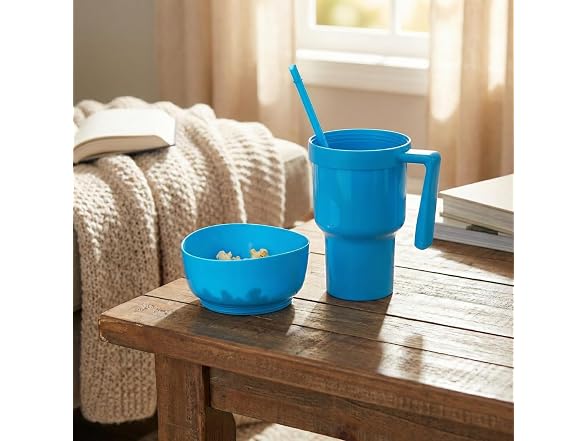 Fun Express Snack & Drink 2-in-1 Combo Turquoise Tumbler