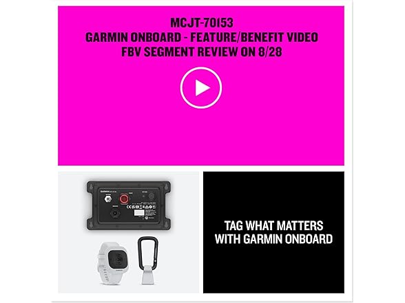 (NEW) Garmin OnBoard Mob Tag, Wireless
