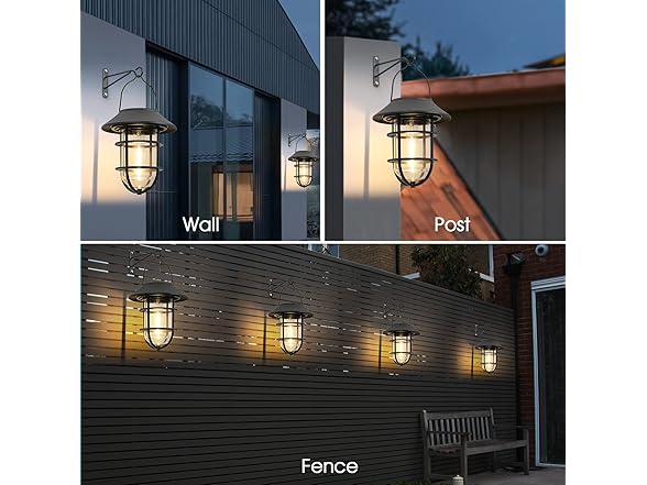 Black Wall Lantern 2 Pack