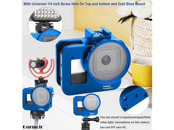 Gurmoir Metal Case for Gopro Hero 8