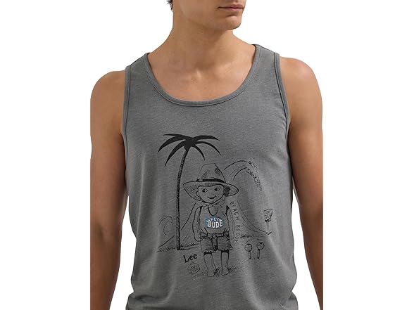 Lee x Hey Dude Tank Pewter (XXL)