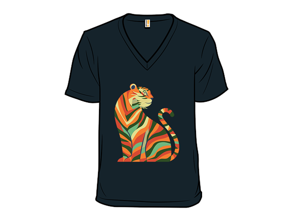 Abstract Tiger Sitting - Gallery 3