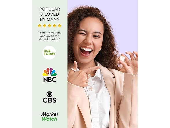 HAPPY ECO Sugar Free Spearmint Gum, 84pc