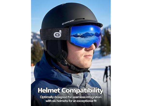 Odoland Anti-Fog Magnetic Ski Goggles
