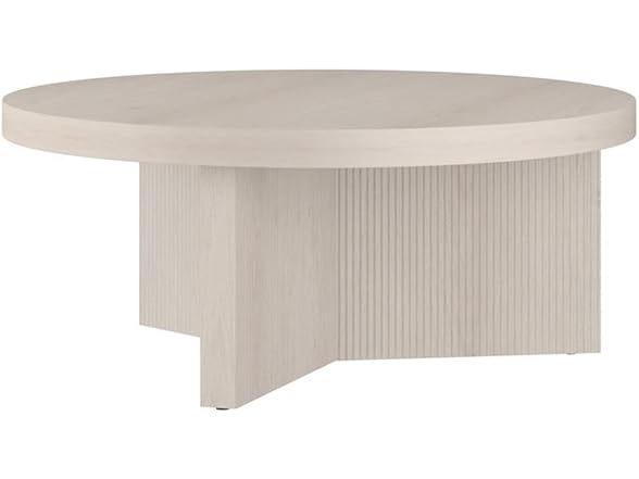 Henn&Hart 36" Alder White MDF/PVC Coffee