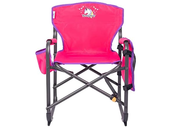 SUNNYFEEL Pink Kids Folding Camping Chair