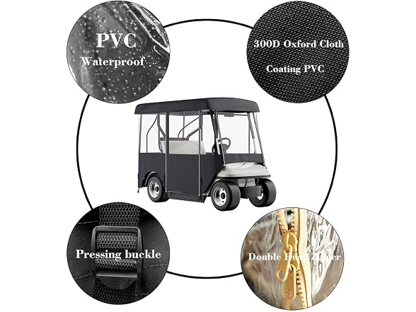 Golf Cart Enclosure, Polyester Driving