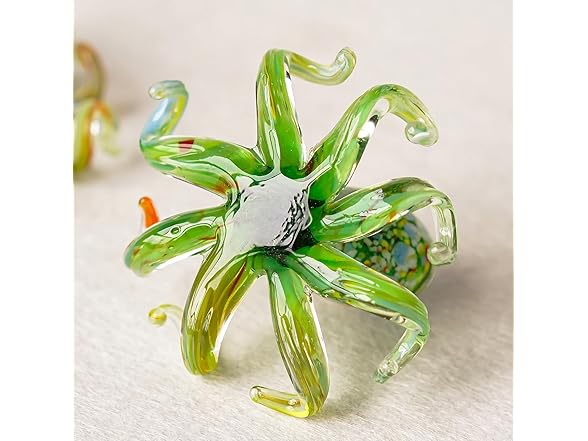 HXSCOO 2'' Art Glass Octopus
