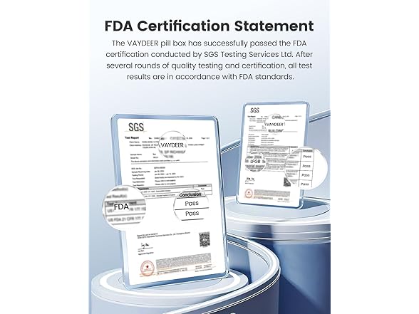 Vaydeer Weekly Pill Organizer