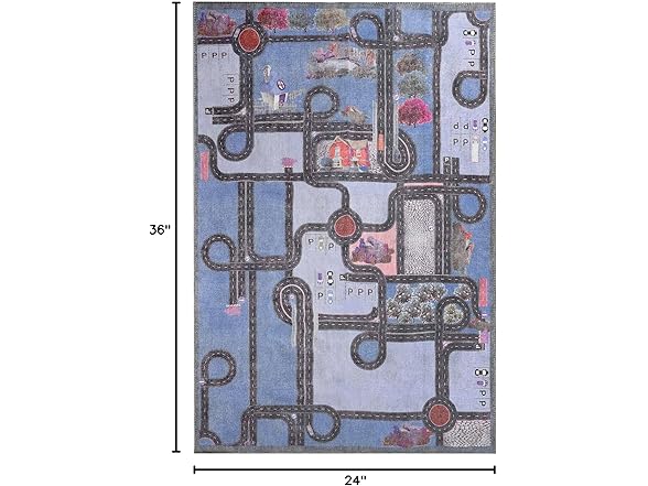 Superior 2X3RUG-ROAD-BL 2'x3' Cream